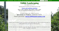 Desktop Screenshot of ediblelandscapingnursery.com
