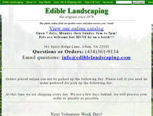 Tablet Screenshot of ediblelandscapingnursery.com